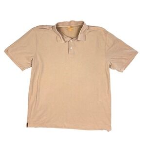 The Foundry Supply Co Mens 2XLT Tan Khaki Short Sleeve Pique Polo Shirt Big Tall